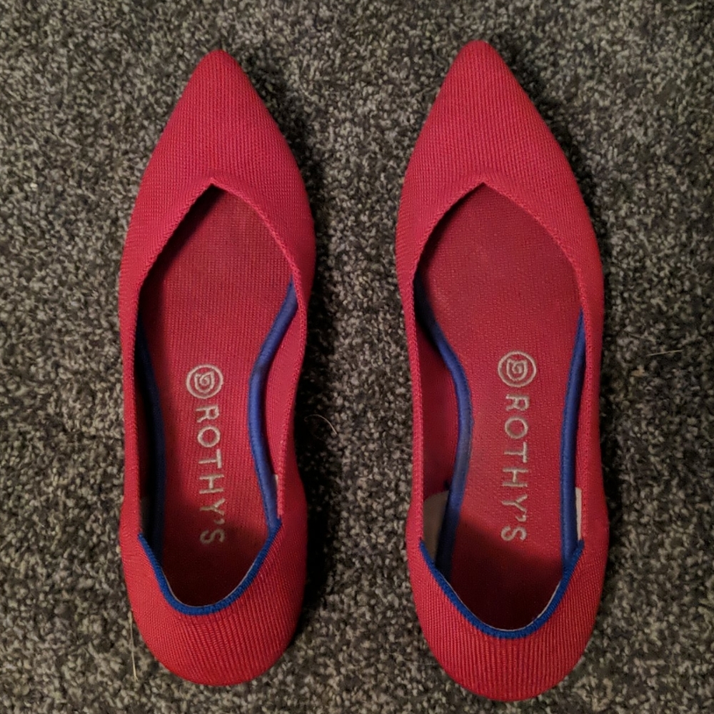 EUC Rothy’s Pointed-Toe Flats, Sz 9